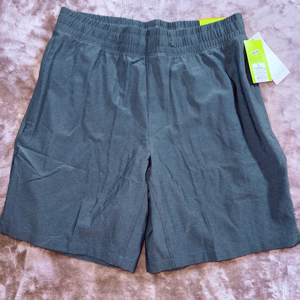 All In Motion Woven Shorts Women Small Dark Teal NEW 8" Inseam Everyday Athletic